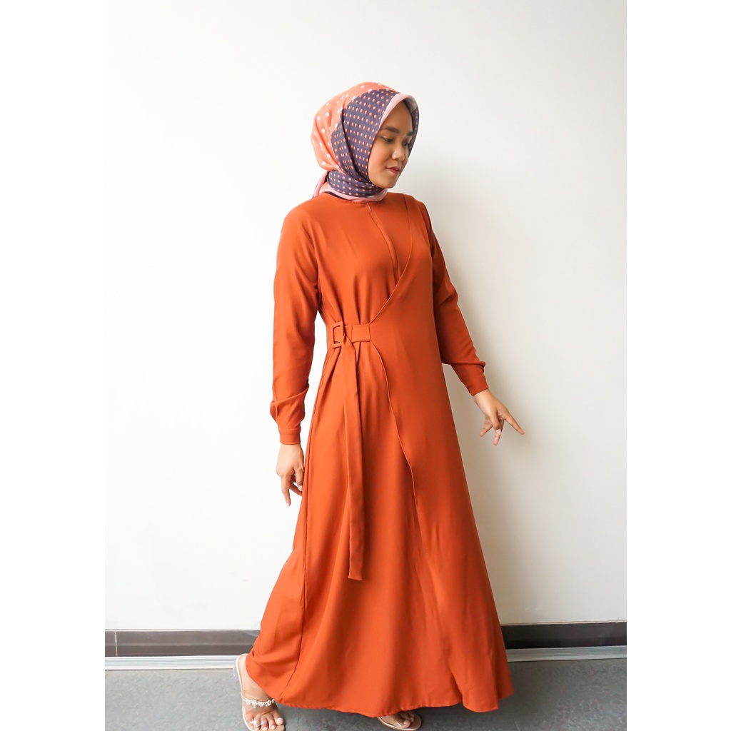 NURA DRESS PAKAIAN GAMIS MUSLIM WANITA BUSUI DAN WUDHU FRIENDLY KEKINIAN TERBARU BAHAN SHAKILA PREMIUM SIZE FIT to L DAN XL TERMURAH BY ZENIC_ID BISA COD