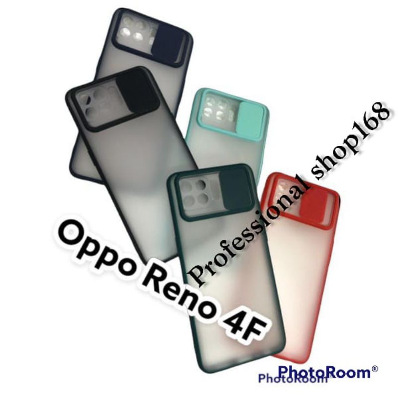 PS - OPPO RENO 4F / F17 PRO CASE SLIDE CAMERA PROTECTOR SLIDING COVER PELINDUNG KAMERA SILIDING GESE