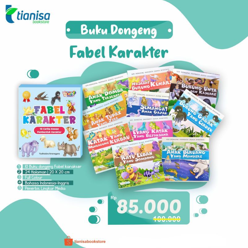 Buku Anak/ Buku cerita anak/buku fabel cerita anak/Buku dongeng anak/buku untuk anak