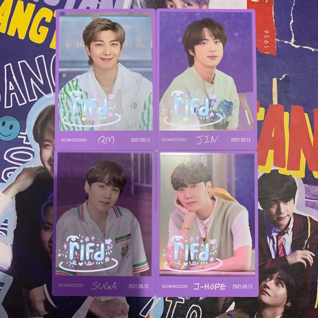 Mini Photocard MPC Sowoozoo SWZBTS Namjoon RM Seokjin Jhope Hobi Suga Yoongi Fanmeeting Muster SPC 1