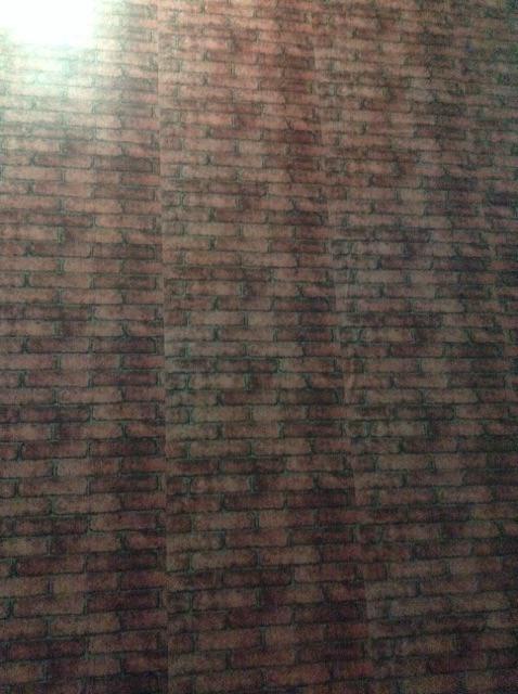 R005ls Wallpaper Sticker Ku - Bata Merah 45cm X 9-10m Wallpaper Dinding