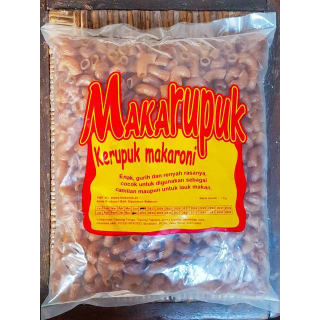 

Makaroni goreng mentah Makroni goreng Kerupuk Makaroni BERKUALITAS 1 kg Merek Makarupuk