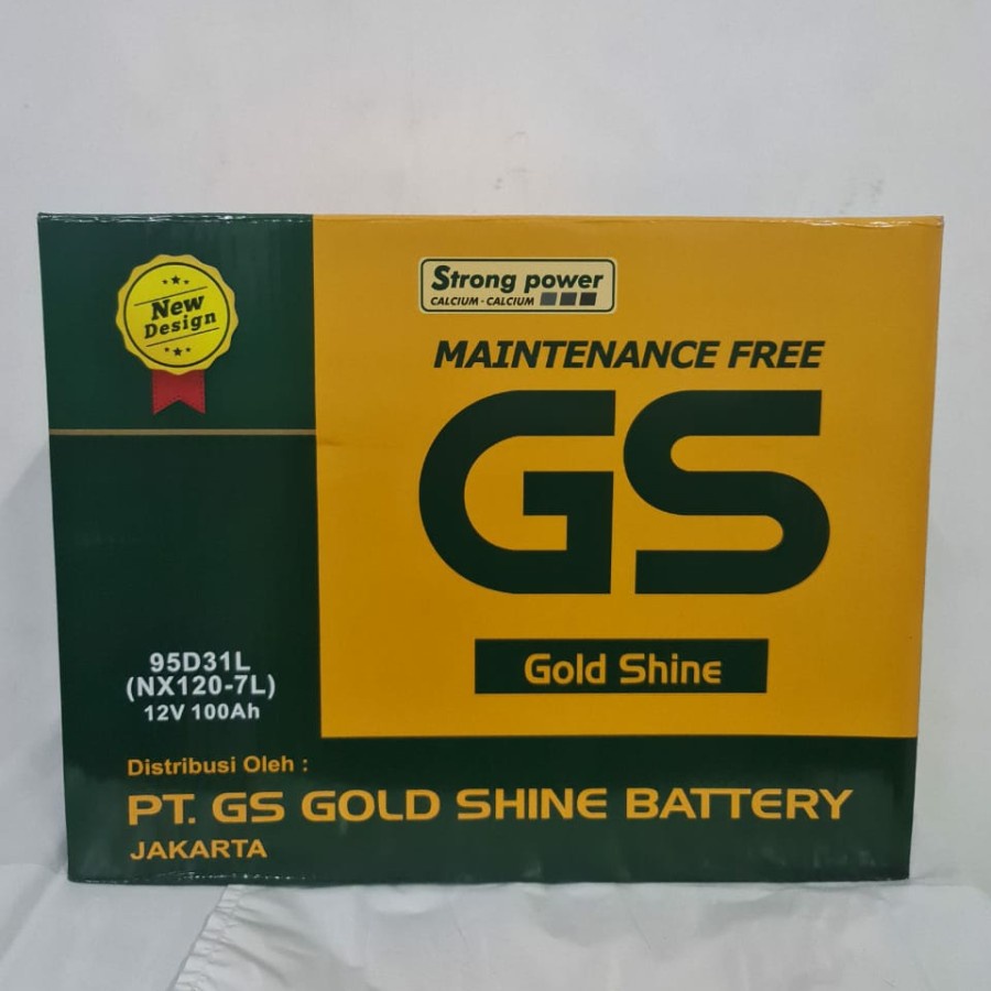 Aki Mobil Kering GS MF NX120-7L (95D31L) MF GS GOLD SHINE