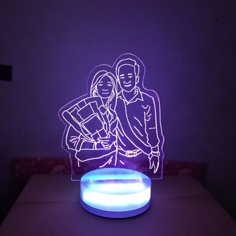 FOTO AKRILIK  MENYALA LAMPU  FOTO BISA REQUEST Shopee 