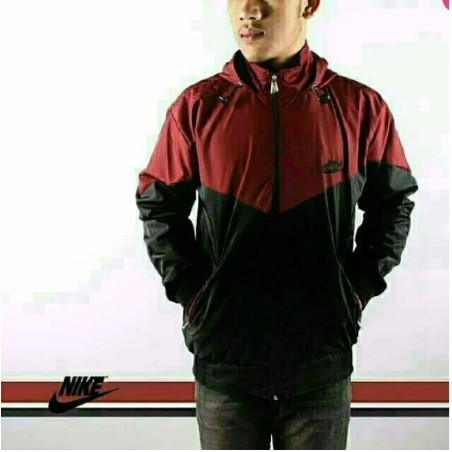Jaket Pakaian Pria / Outwear - Jaket Parasut Nike Pria Jumbo / Jaket Waterproof / Jaket Outdoor