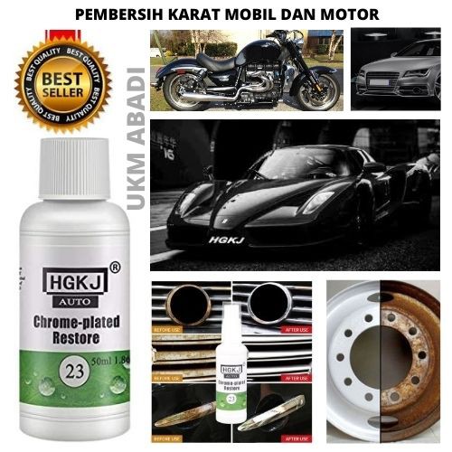 HGKJ23 Pembersih Karat Mobil Motor Chrome Plate Restore Rust 50ml 111162