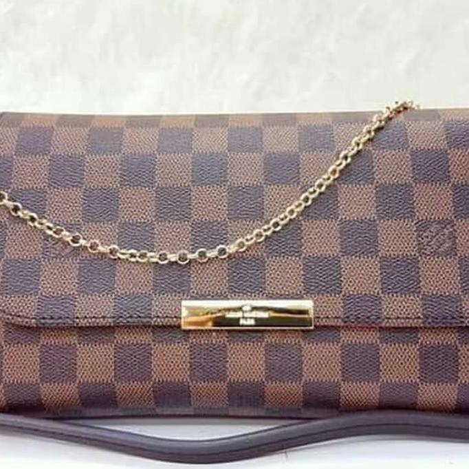 Kualitas Terbaik LV Favorite Clutch Mirror Quality Sling Bag ON SALE