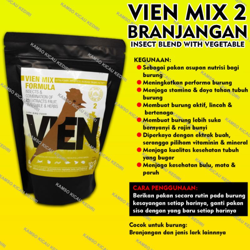 VIEN KUNING Voer vien kuning mix branjangan vien kuning branjangan lark 220gr