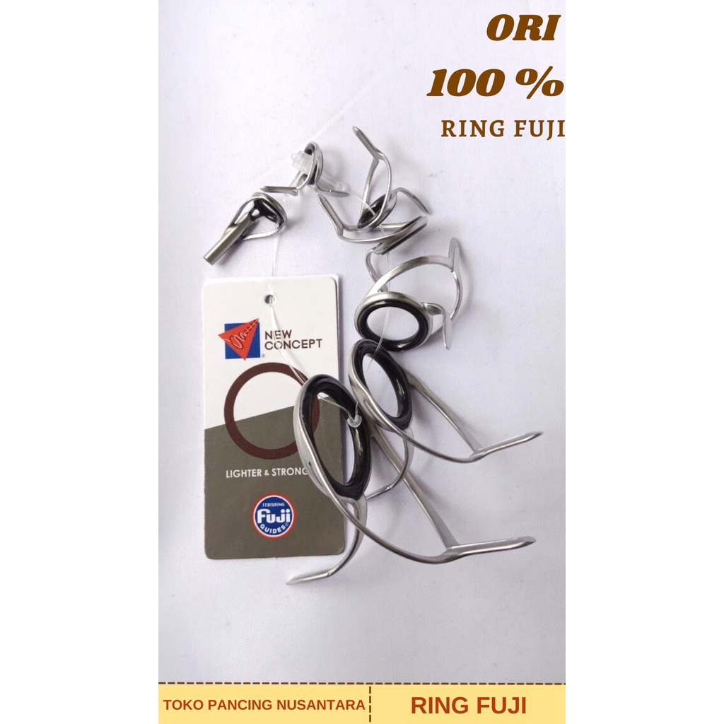 RING FUJI KAKI 2 RING FUJI CCMNOG FRAME SILVER DOFF 1 SET ISI 7  RING PANCING ORIGINAL FUJI BISA BAY