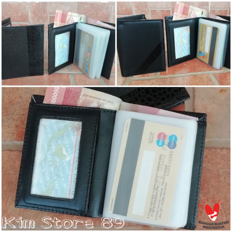 New Arrival - Dompet Kartu Nama CardHolder Pria Wanita kombinasi LIST CROCO