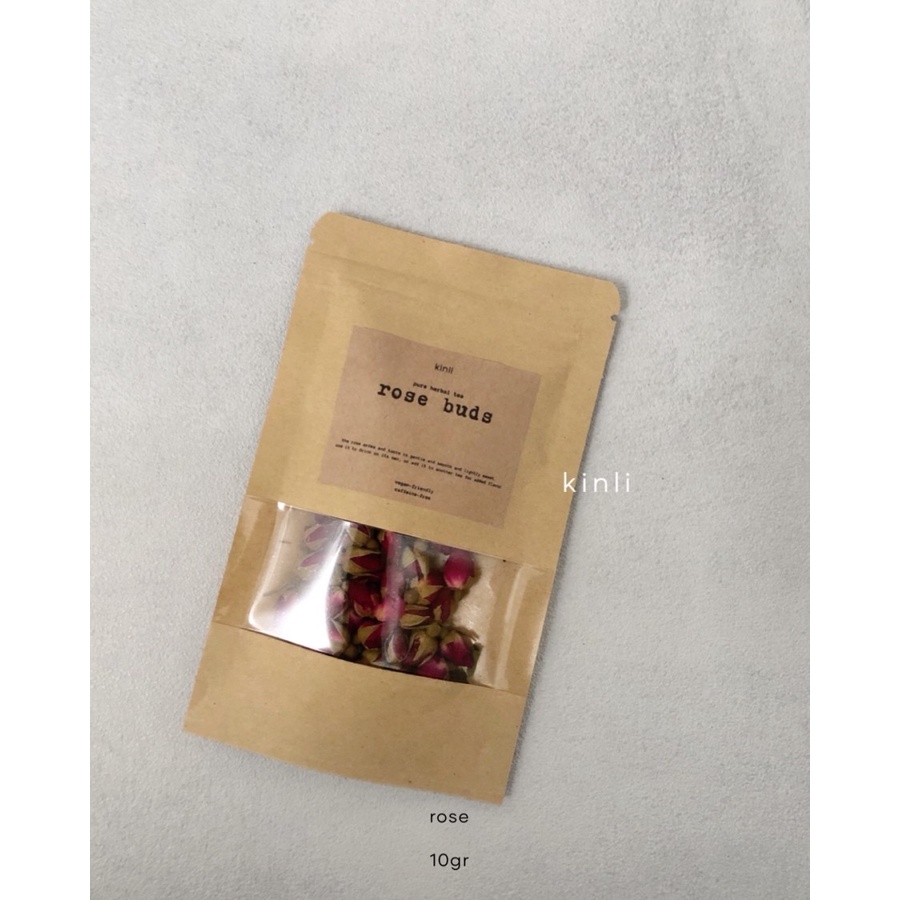 rose buds tea dried rose flower teh bunga mawar herbal tisane 10gr