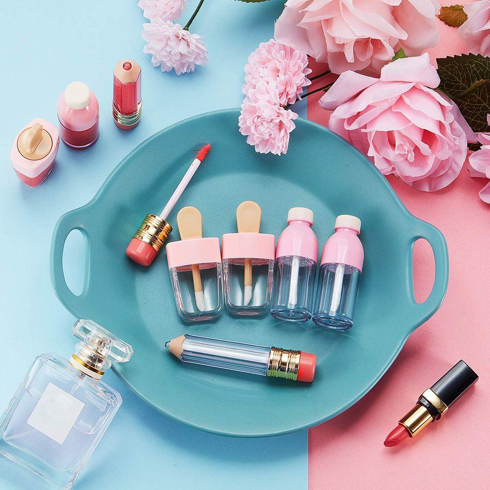 Solighter 12PCS Tabung Lip Gloss Alat Makeup Wadah Kosmetik Tabung Kosong Botol Sample