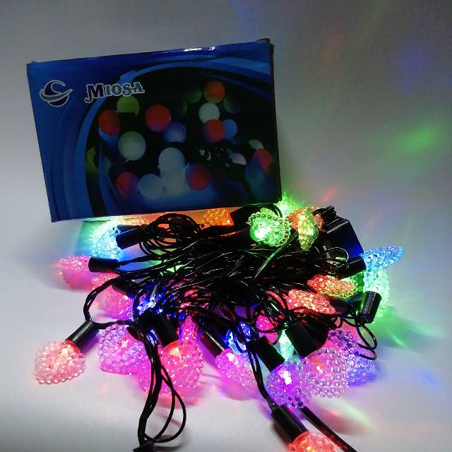 Lampu Tumblr / Tumblr Light / Lampu Natal Hati Warna Warni