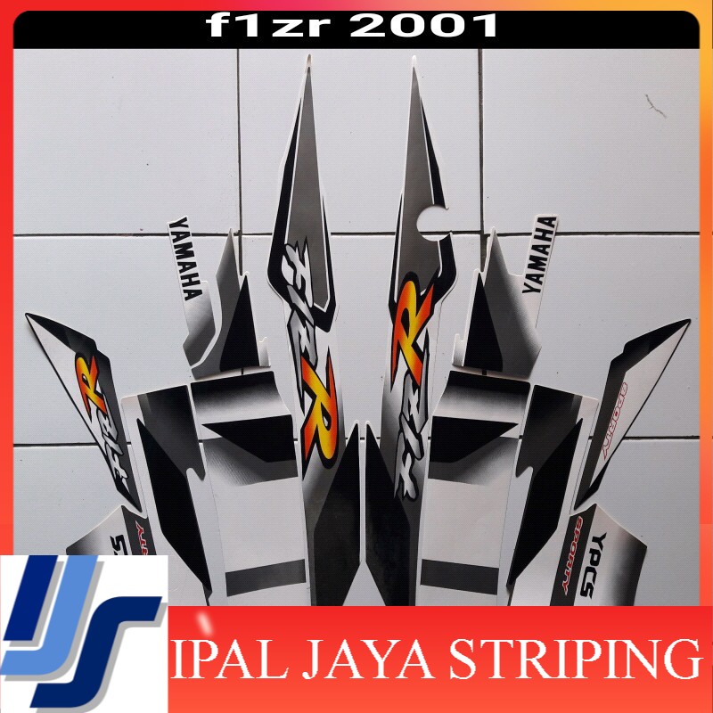 striping lis striping motor f1zr 2001 putih-hitam