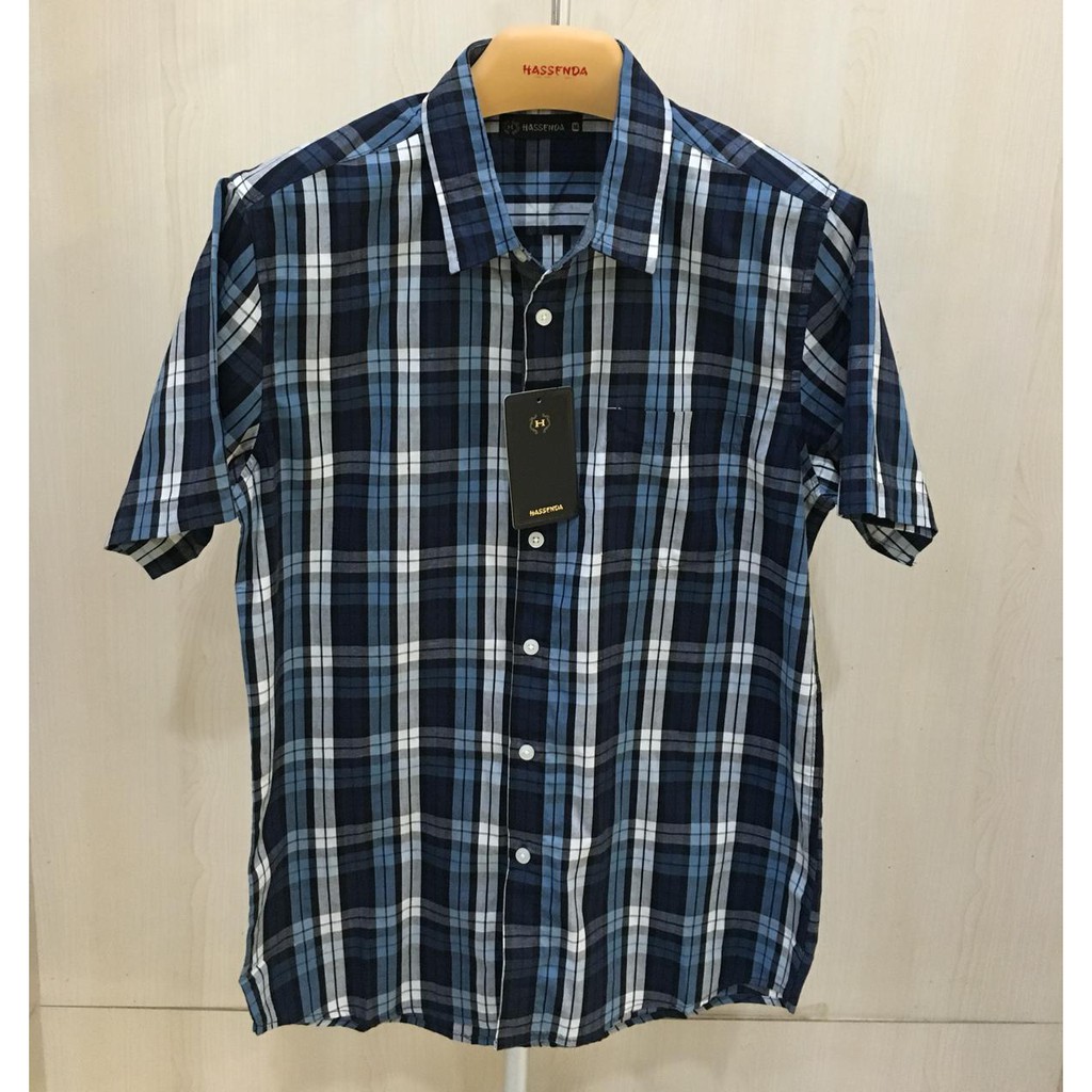 KEMEJA KOTAK PRIA HASSENDA / BAJU ATASAN HASSENDA MAN