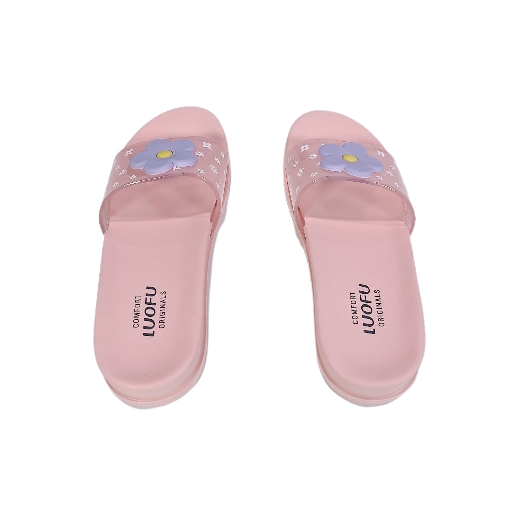 LUOFU ORIGINAL jelly sandal anak cewek karet import sendal selop E7159TF-E117