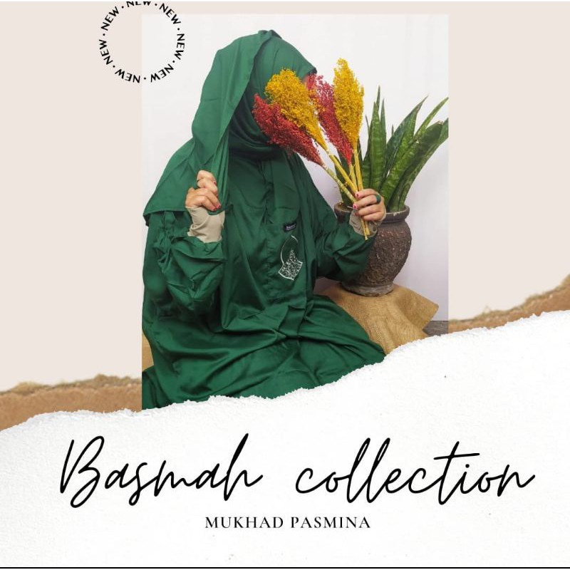MUKENAH PASHMINA BASMAH TEROMPAH POLOS