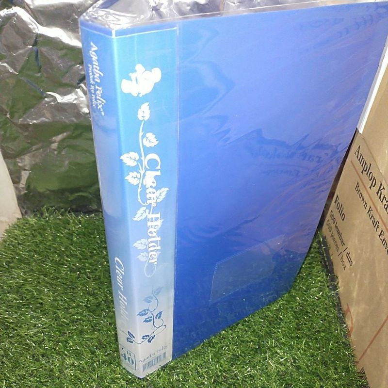 

Clear Holder - Document keeper Felix Folio Isi 40 lembar - Biru