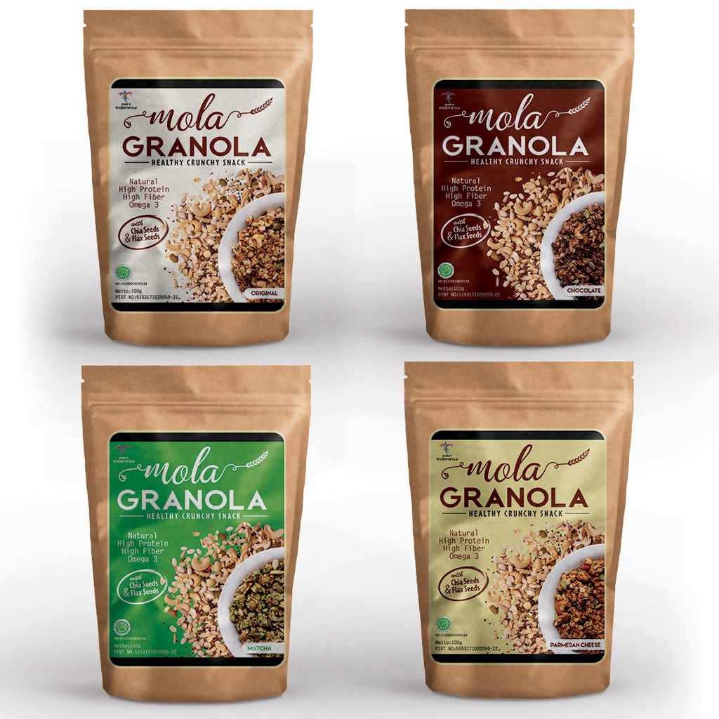 4 pcs Mola Granola / Muesli granola mola