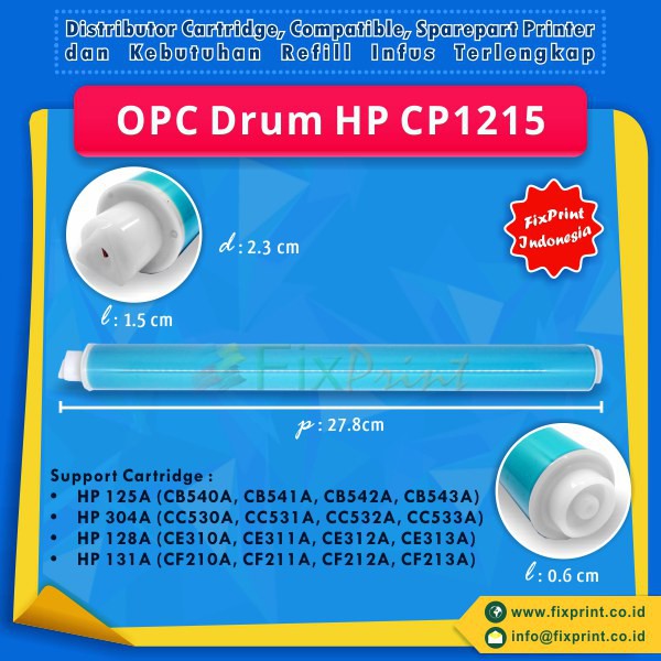 OPC Drum Toner HP CP1215 CP1515 CM1312 CM1512 CP2025 CM2320 CM1415