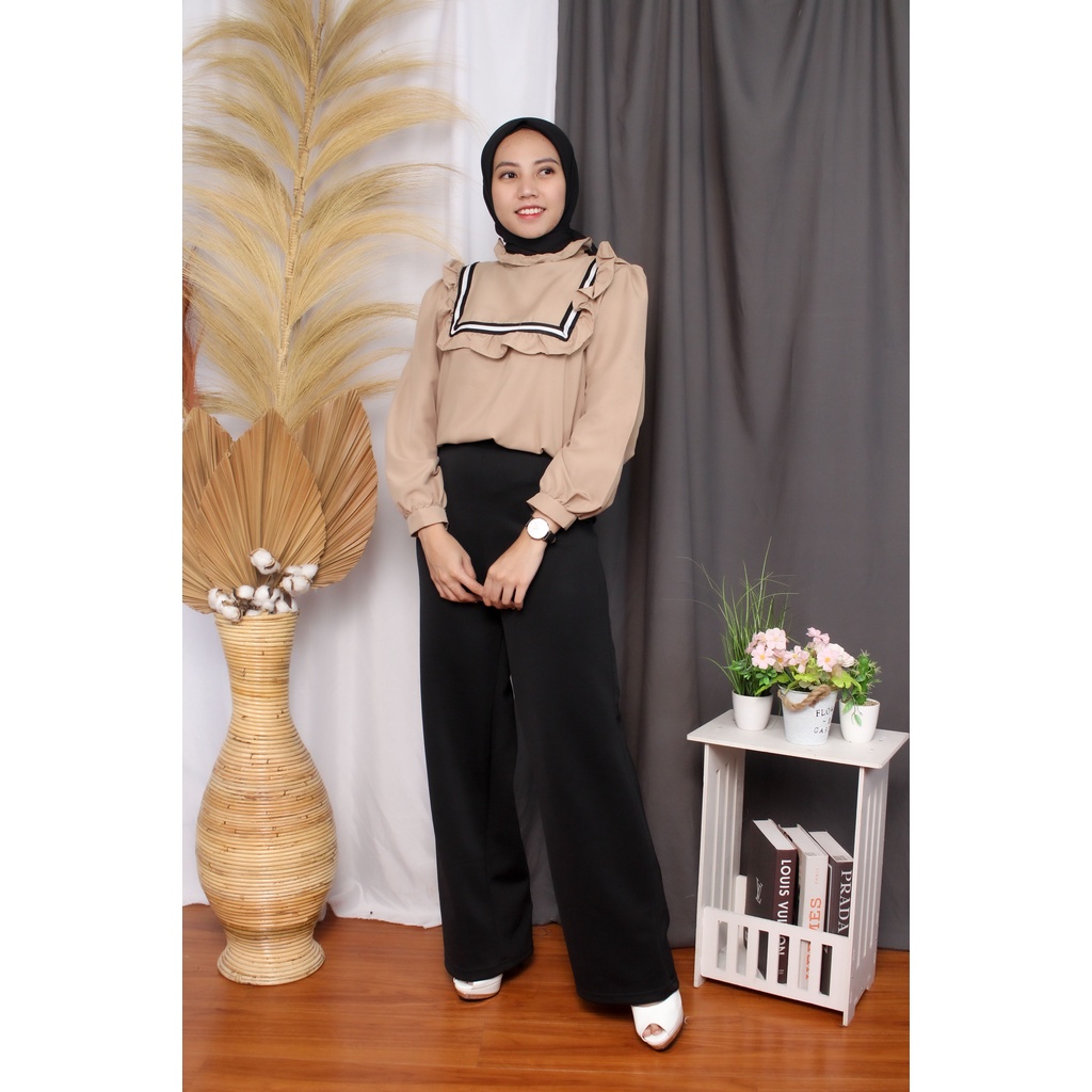 RX Fashion - Boni Top Katun Twistcone / Blouse Wanita / Atasan