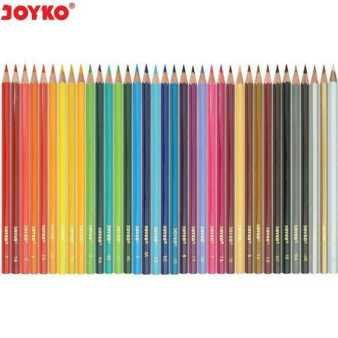 

(PERALATAN MENGGAMBAR) COLOR PENCIL / PENSIL WARNA JOYKO CP-36PB /1 SET 36 WARNA COD