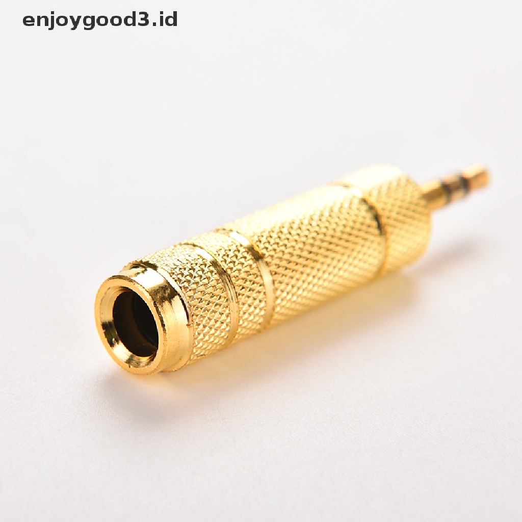 Adapter Converter Jack Audio 3.5mm Male Ke 6.35mm Female Untuk MIC