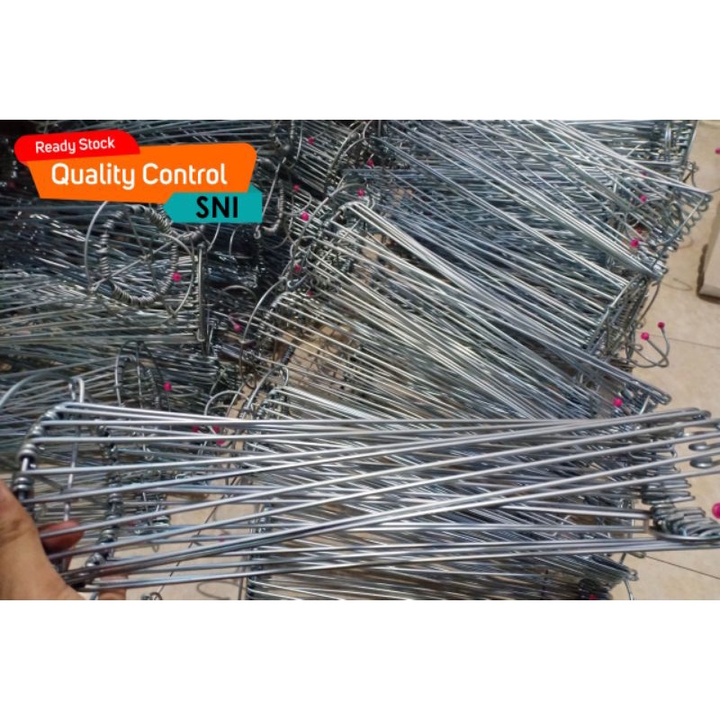 HANGER FOLDING TEBAL- Gantungan Baju Bulat - Hanger  Bundar Anti Karat