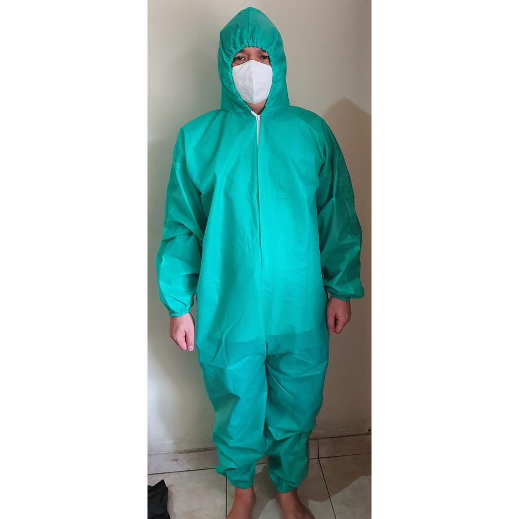 Baju APD Hazmat Pelindung Medis Coverall Disposable Virus Non Hospital Grade Quality