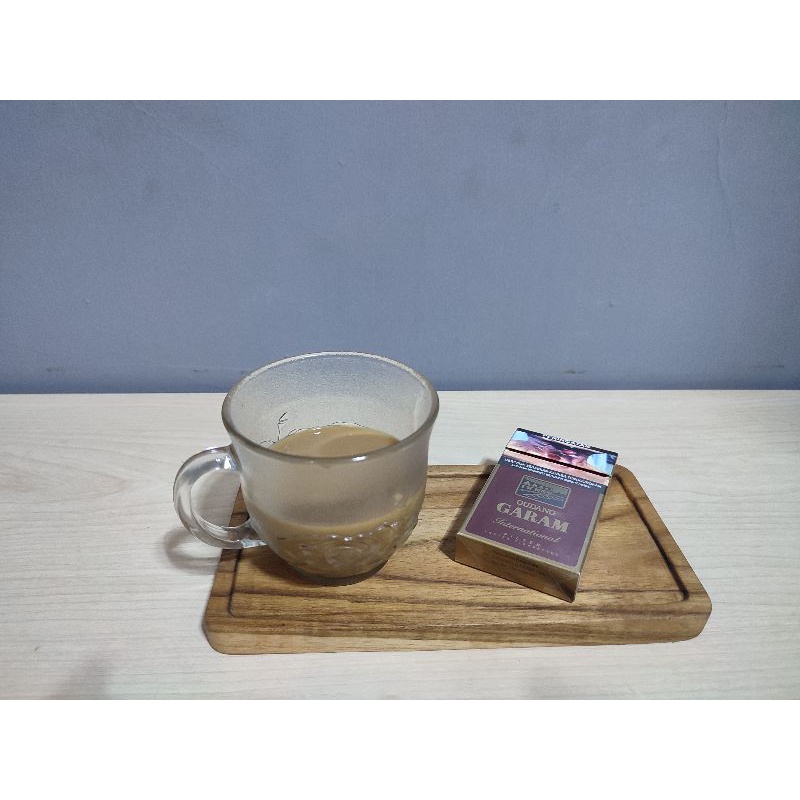 Jual Nampan Kayu Coffee Tray Tatakan Cangkir Kopi Tanpa Sambungan