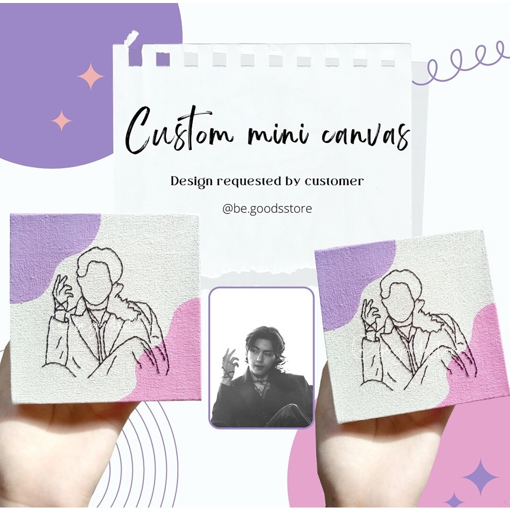 Custom Embroidery Mini Canvas