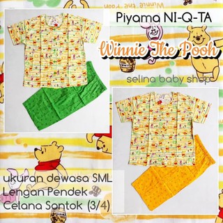 Free Ongkir PIYAMA  KATUN NIQTA  DEWASA PENDEK SONTOK 7 8 