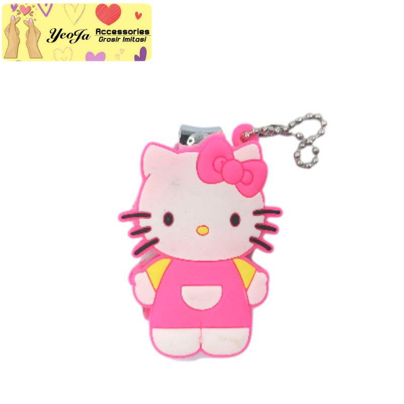 GUNTING KUKU / CUTE NAIL CLIPPER / ALAT GUNTING KUKU KARAKTER (GANTUNGAN KARET) - A08