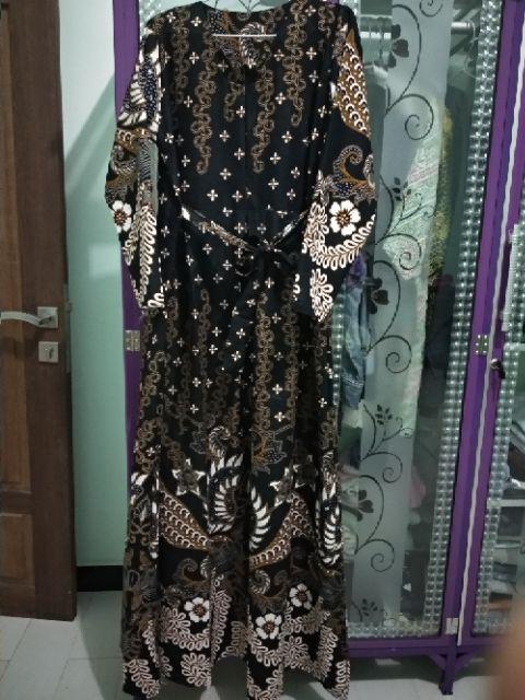 Risna Batik Jumbo Hrb089 C Kemeja Batik Pria Pendek Katun Primis Premium Besar Xxxl 3l 4l 5l