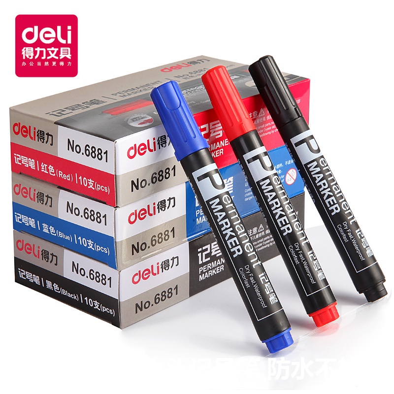 

◇▬Powerfull 6881 spidol kepala besar pena air berminyak spidol spidol merah hitam biru kuat papan tu