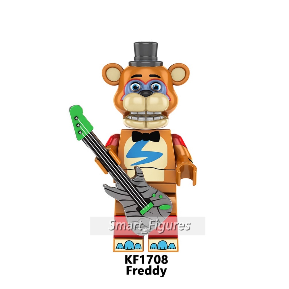 Mainan Action Figure Mini Karakter Five Night At Freddy 's Foxy Spintraft Rabbit Chica Freddy KF6160