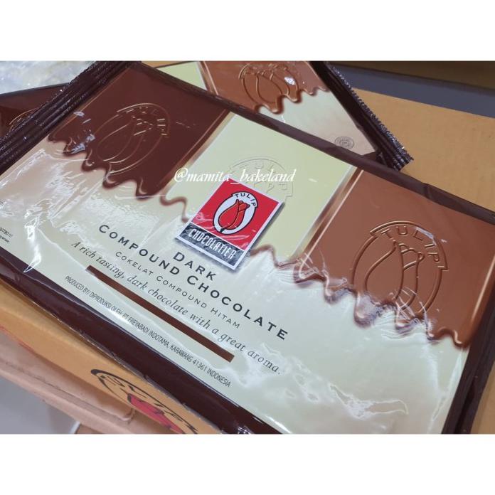 

COKLAT TULIP DARK COMPOUND / DARK COOKING COKLAT (DCC) 1 KG - MURAH !!