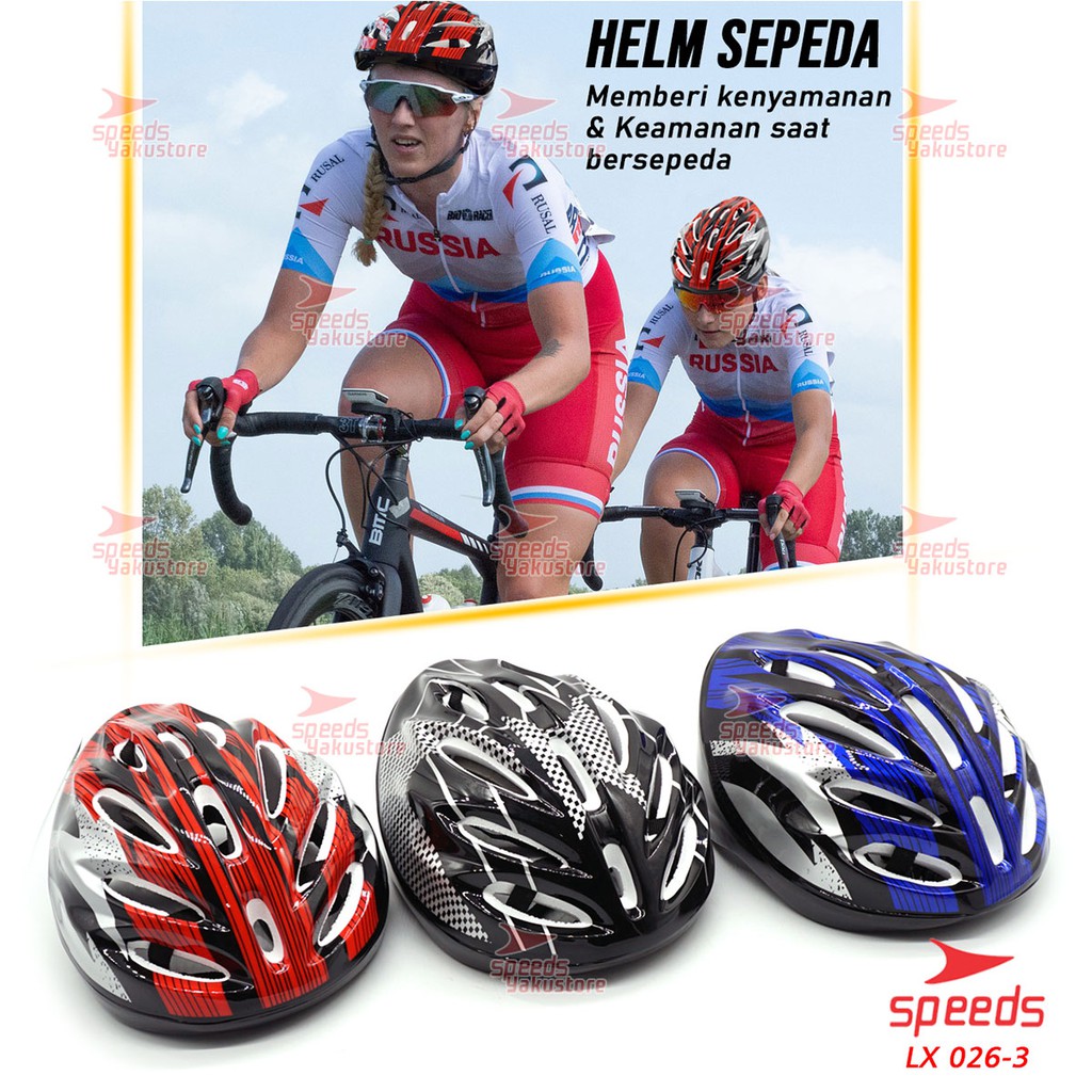 speeds helm sepeda dewasa  gunung balap unisex shockproof 026 3