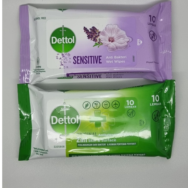 DETTOL WIPES TISSUE BASAH 10 PCS