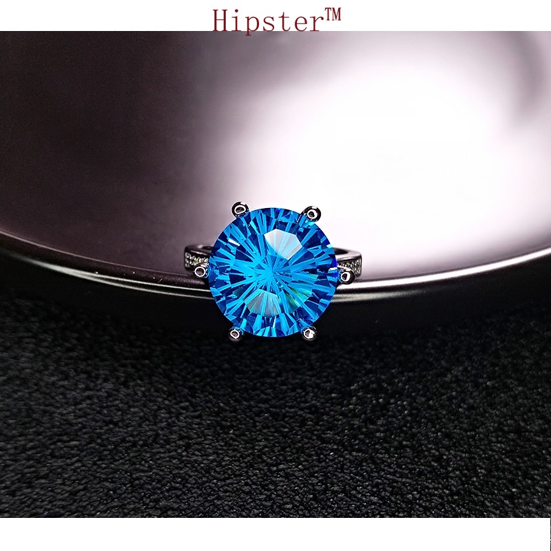 New Hot Sale Trendy Exquisite Inlaid Sapphire Ring