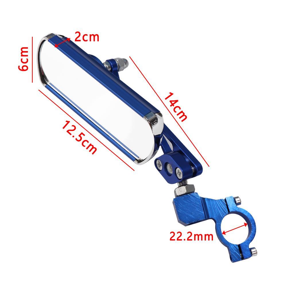 Terpopuler360° Cermin Sepeda Flexible Outdoor Cycling Rotate Aluminium Alloy Kaca Melihat Motor