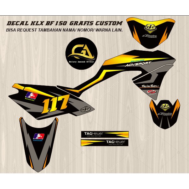 DECAL STIKER KLX BF GRAFIS