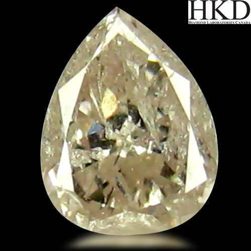 Certified Pear Cut 0.14ct 3.8x3mm Natural Light Pink Diamond DD111