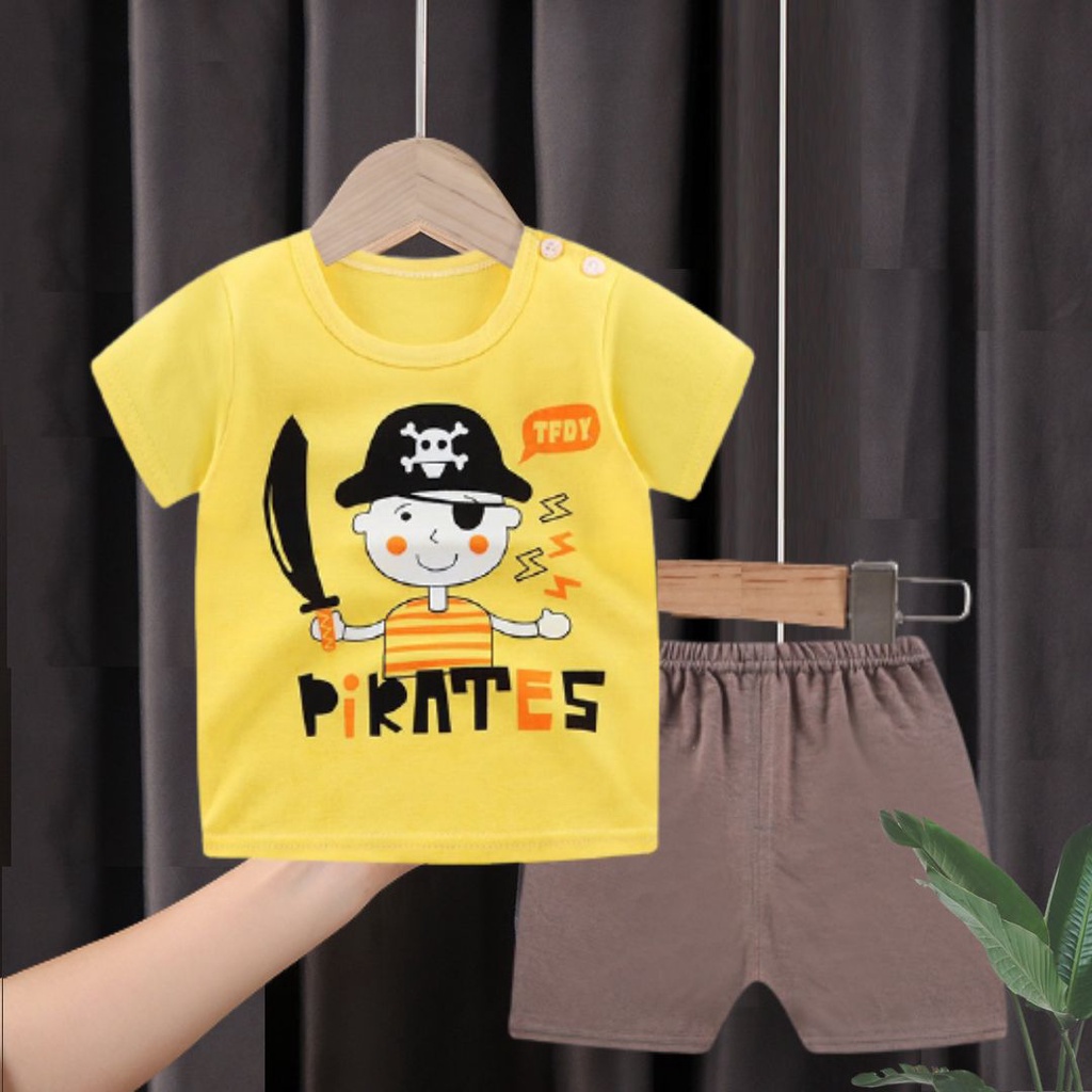 PUNCAK 3.3 stoberi - SETELAN BAJU BAYI IMPORT UMUR 0-24 BULAN/SETELAN BAJU LENGAN PENDEK BAYI TOT3