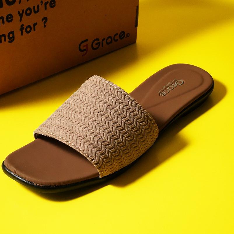 ✲ Grace [milea Slop]/ Sandal rajut selop wanita /sendal selop kokop rajut/ Sandal tali dixie rajut ☄