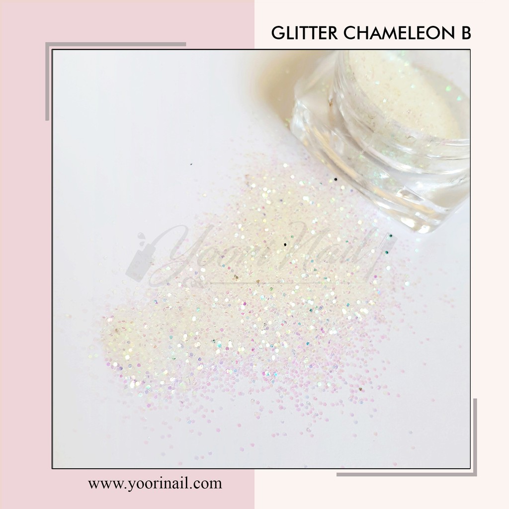 Glitter chameleon B gliter bunglon nail art holographic glitter holo effect