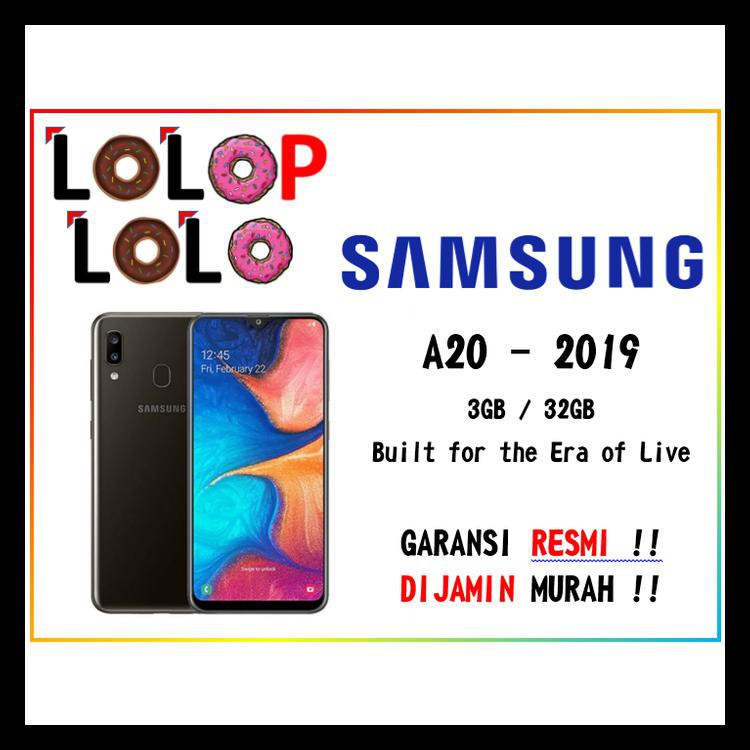 SAMSUNG GAlAXY A20 RAM 3GB 32GB 3/32GB RESMI Baru DISKON