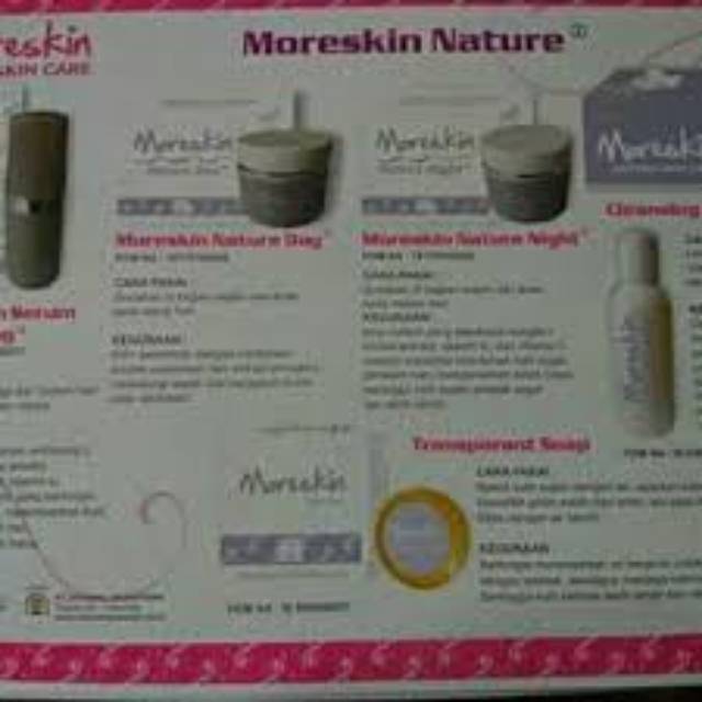 Paket perawatan wajah moriskin Nasa, cream wajah glowing, cream pencerah wajah, cream awet muda