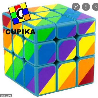 Rubik Mirror YONGJUN Rainbow UNEQUAL Mirror 3x3 PELANGI unik keren