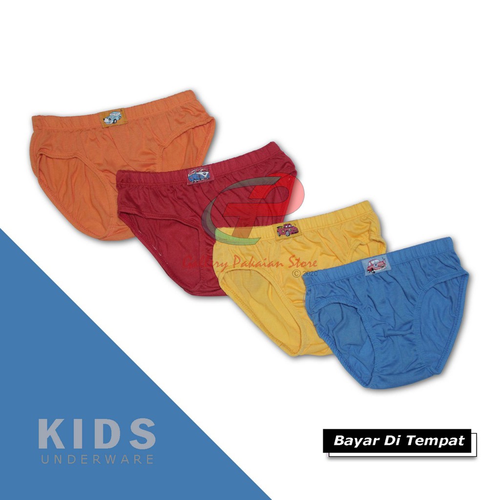 CELANA DALAM ANAK HT-MAN POLOS SIZE BAHAN KATUN TERMURAH